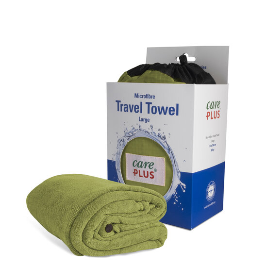 Care Plus Travel Towel Microfibre Large - Groen Top Merken Winkel